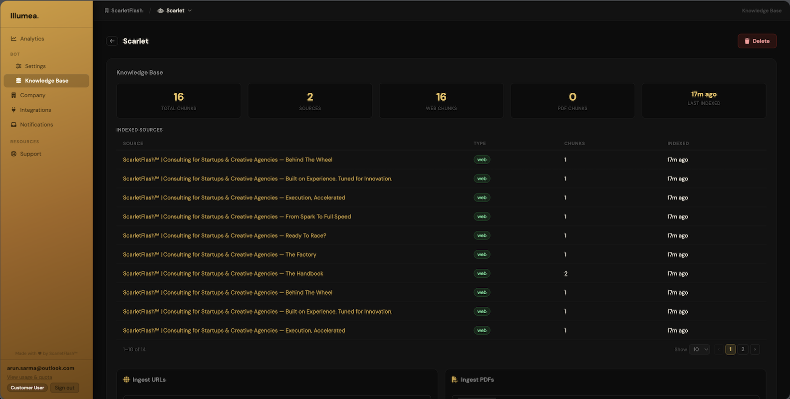 Illumea™ — Knowledge base